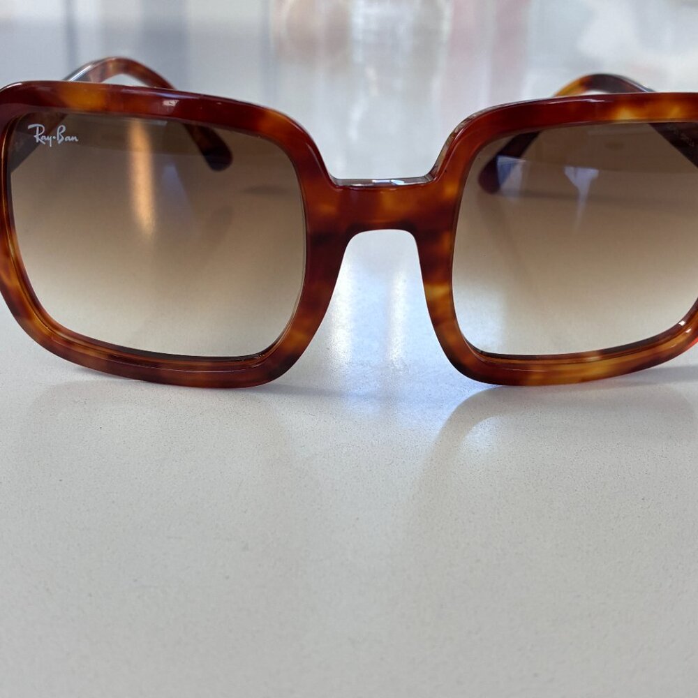 Ray-Ban Tortoise Square Sunglasses